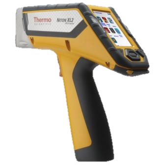 The Niton XL2 Analayzer. Giving both alloy grade identification and chemical analysis of the scanned material 