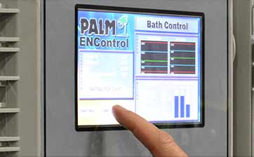Electroless nickel plating controller screen